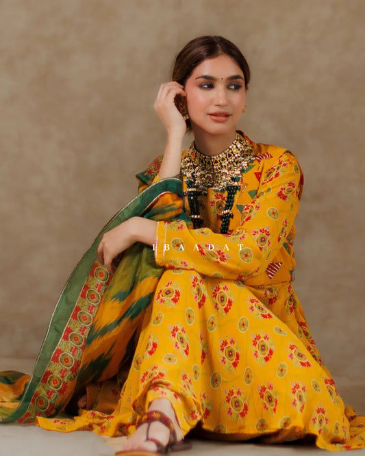 Mustard Yellow Punjabi Suit